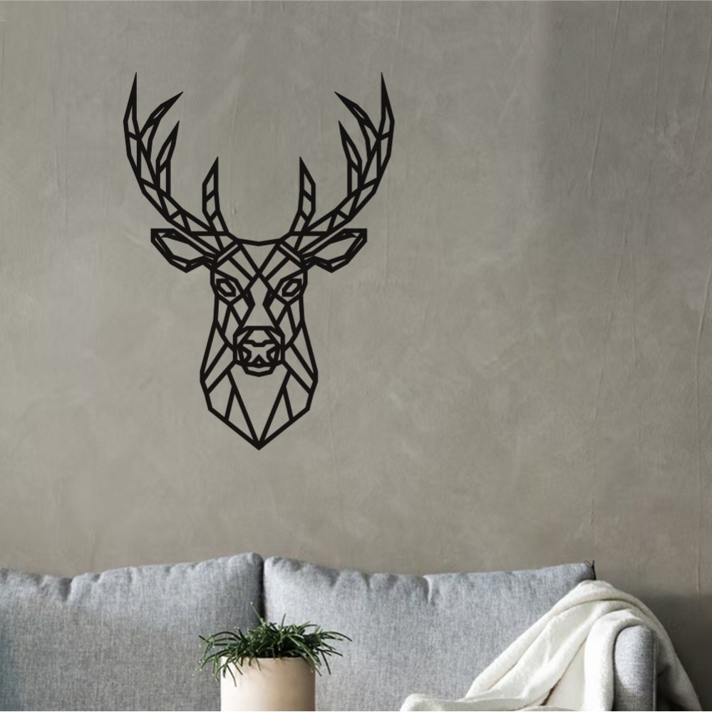 Geometric Stag - Black